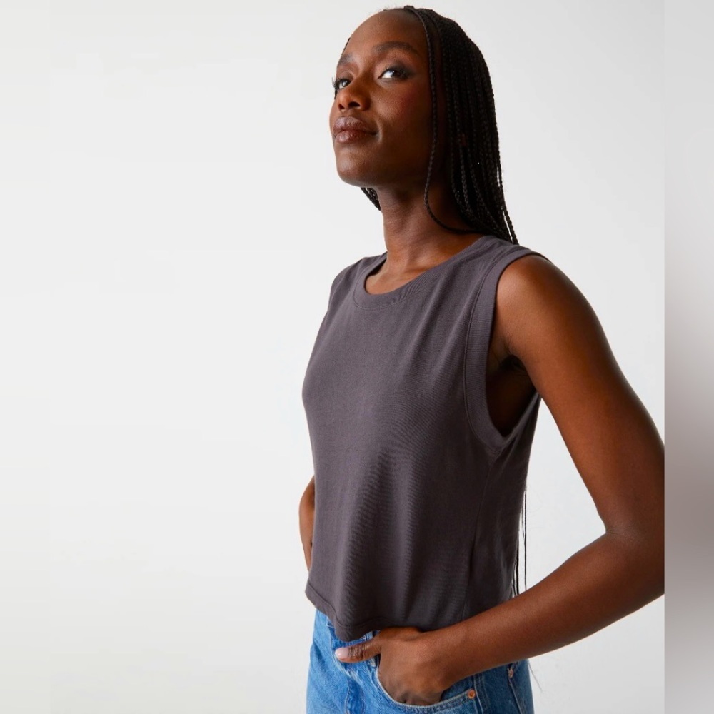 Michael Stars Sz XL Grey Muscle Tank